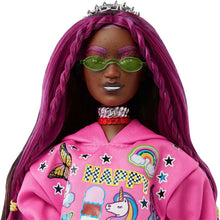 Charger l'image dans la galerie, Mattel, Poupée Barbie Extra Cheveux Rose Style Punk avec Panda