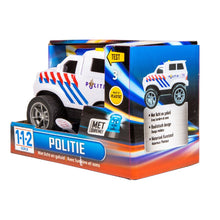 Charger l'image dans la galerie, 112 Serie voiture de police avec son et lumière junior 18 x 10,5 cm blanc