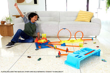 Charger l'image dans la galerie, Hot Wheels Track Builder Unlimited coffret Lancement Express avec boîte de rangement pistes