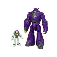 Charger l'image dans la galerie, Imaginext Coffret de figurines articulées Buzz l’Éclair (7,5 cm) et Mega Zurg (18 cm), avec lanceur de projectiles