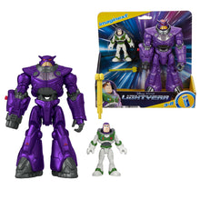 Charger l'image dans la galerie, Imaginext Coffret de figurines articulées Buzz l’Éclair (7,5 cm) et Mega Zurg (18 cm), avec lanceur de projectiles