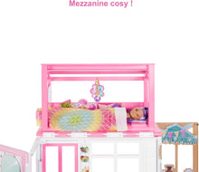 Charger l'image dans la galerie, Barbie Maison sur 2 Niveaux avec 4 Zones de Jeu et Poupée