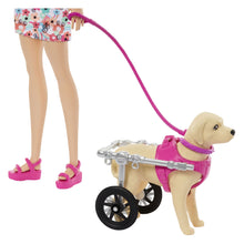 Charger l'image dans la galerie, MATTEL Barbie chien marcheur avec chaise roulante