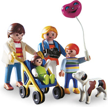 Charger l'image dans la galerie, Playmobil 3209 city life la promenade en famille avec poussette chien et enfants