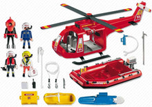 Charger l'image dans la galerie, 4428 Playmobil City Action Sauveteurs - Hélicoptère - Bateau Pneumatique