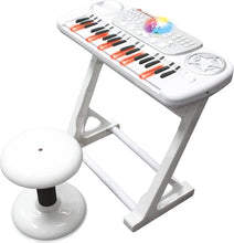 Charger l'image dans la galerie, DeQube Clavier Électronique - Avec Chaise - 37 Touches - 8 Instruments Différents - Discoball