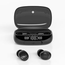 Charger l'image dans la galerie, Ecouteurs sans fil (TWS) Bluetooth 5.0 - affichage LED - sport Edition GAMING + boitier chargeur couleur Noir