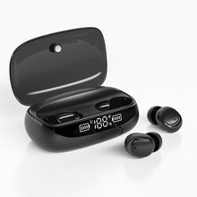 Charger l'image dans la galerie, Ecouteurs sans fil (TWS) Bluetooth 5.0 - affichage LED - sport Edition GAMING + boitier chargeur couleur Noir