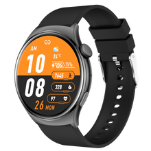 Charger l'image dans la galerie, Montre connectée AMOLED - Edition Amnésia - (avec bracelet silicone) coleur Noir