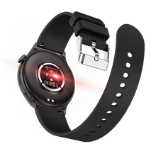 Charger l'image dans la galerie, Montre connectée AMOLED - Edition Amnésia - (avec bracelet silicone) coleur Noir