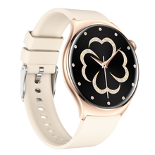 Charger l'image dans la galerie, Montre connectée AMOLED - Edition Amnésia - (avec bracelet silicone) coleur Beige