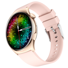 Charger l'image dans la galerie, Montre connectée AMOLED - Edition Amnésia - (avec bracelet silicone) coleur Rose Gold