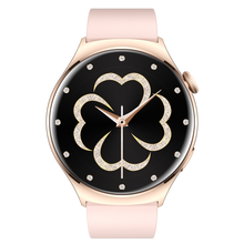 Charger l'image dans la galerie, Montre connectée AMOLED - Edition Amnésia - (avec bracelet silicone) coleur Rose Gold