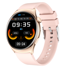 Charger l'image dans la galerie, Montre connectée AMOLED - Edition Amnésia - (avec bracelet silicone) coleur Rose Gold