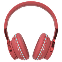 Charger l'image dans la galerie, Casque Bluetooth 5.0 stéréo ergonomique - Edition Miami 2024- couleur rouge