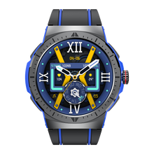 Charger l'image dans la galerie, Montre connectée AMOLED - Edition Arena . écran couleur haute définition de 1,43 pouce - (avec bracelet silicone) coleur Noir Bleu