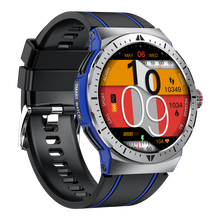 Charger l'image dans la galerie, Montre connectée AMOLED - Edition Arena . écran couleur haute définition de 1,43 pouce - (avec bracelet silicone) coleur Noir Bleu