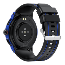 Charger l'image dans la galerie, Montre connectée AMOLED - Edition Arena . écran couleur haute définition de 1,43 pouce - (avec bracelet silicone) coleur Noir Bleu