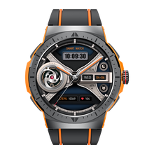 Charger l'image dans la galerie, Montre connectée AMOLED - Edition Arena . écran couleur haute définition de 1,43 pouce - (avec bracelet silicone) couleur Noir Jaune