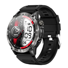 Charger l'image dans la galerie, Montre connectée AMOLED NASA GPS edition Ultra Pro . écran couleur haute définition de 1,43 pouce - (avec bracelet silicone) coleur Noir