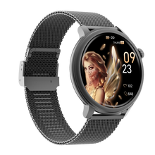 Charger l'image dans la galerie, Montre connectée AMOLED - Edition Saphir (avec bracelet en acier inoxydable)coleur Noir