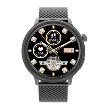 Charger l'image dans la galerie, Montre connectée AMOLED - Edition Saphir (avec bracelet en acier inoxydable)coleur Noir