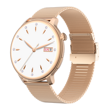 Charger l'image dans la galerie, Montre connectée AMOLED - Edition Saphir- (avec bracelet silicone) coleur Rose Gold