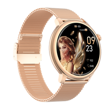 Charger l'image dans la galerie, Montre connectée AMOLED - Edition Saphir- (avec bracelet silicone) coleur Rose Gold