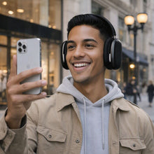 Charger l'image dans la galerie, Casque Audio sans Fil édition FUNKY à réduction Active du Bruit, Version Bluetooth 5.4 , Design Pliable léger, Oreillettes Confortables avec Basses Profondes, avec Micro couleur Noir