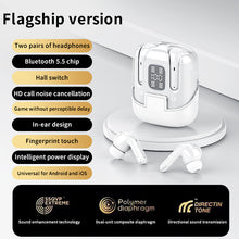 Charger l'image dans la galerie, Écouteurs sans fil TWS Edition CRYSTAL , Bluetooth 5.5 nouvelle gereration écran tactile, suppression du bruit b fond d'écran HiFi couleur Blanc