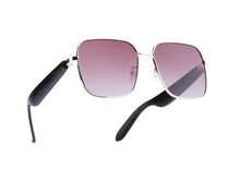 Charger l'image dans la galerie, Lunettes connectées Mogie. - Modèle Nyra - Branches noires avec monture or rose et verres solaires polarisés Branche tactile - Verres solaires polarisés - Gestion playlist et appels Bluetooth - Assistant vocal Monture : Or rose - Verres teintés rose