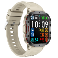 Charger l'image dans la galerie, Montre connectée NASA SPORT Grand écran résolution haute définition bracelet en silicone couleur Beige