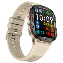 Charger l'image dans la galerie, Montre connectée NASA SPORT Grand écran résolution haute définition bracelet en silicone couleur Beige