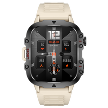 Charger l'image dans la galerie, Montre connectée NASA SPORT Grand écran résolution haute définition bracelet en silicone couleur Beige