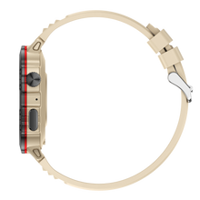 Charger l'image dans la galerie, Montre connectée NASA SPORT Grand écran résolution haute définition bracelet en silicone couleur Beige