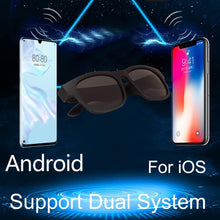 Charger l'image dans la galerie, Lunettes intelligentes multifonctions NASA édition .GRAVITY t transmission Wi-Fi, Bluetooth Microphone Et Haut-Parleur Intégré Monture Mat Noir Verres Graphite Modèle Unisex design