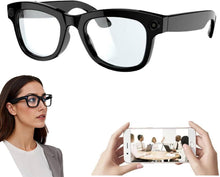 Charger l'image dans la galerie, "Lunettes intelligentes multifonctions NASA édition . GRAVITY transmission Wi-Fi, Bluetooth Microphone Et Haut-Parleur Intégré Monture Mat Noir Verres Incolore Modèle Unisex design"