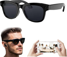Charger l'image dans la galerie, Lunettes intelligentes multifonctions NASA édition . SOLAR Caméra : 8 mégapixels (1080p) à 30 images par seconde transmission Wi-Fi, Bluetooth Microphone Et Haut-Parleur Intégré Monture Mat Noir Verres Graphite Modèle Unisex design