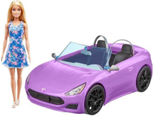 Charger l'image dans la galerie, MATTEL Poupée Barbie et sa voiture décapotable