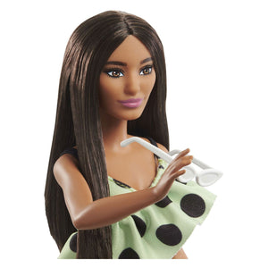 Mattel ,Poupée Barbie Fashionista Combinaison Verte