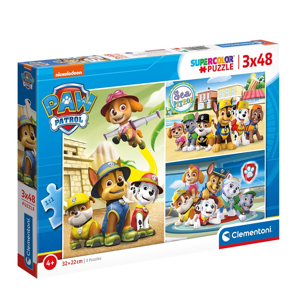 Paw Patrol Puzzle 3x48 Pieces