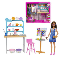 Charger l&#39;image dans la galerie, MATTEL Poupée Barbie Coffret Atelier artistique
