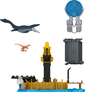 Mattel Jurassic World - Coffret Minis Chaos Mosasaurus - Figurines D'Action