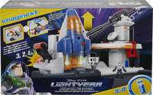 Charger l&#39;image dans la galerie, Imaginext Base de Lancement de Buzz l’Éclair, Coffret interactif avec Ascenseur et Lanceur Star Command, Jouet interactif avec lumières et sons,
