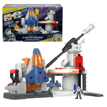 Charger l&#39;image dans la galerie, Imaginext Base de Lancement de Buzz l’Éclair, Coffret interactif avec Ascenseur et Lanceur Star Command, Jouet interactif avec lumières et sons,
