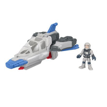 Charger l&#39;image dans la galerie, Imaginext Vaisseau spatial Hyperspeed Explorer et figurine articulée Buzz l’Éclair, Propulseurs et les Ailes mobiles
