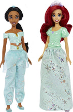 Charger l&#39;image dans la galerie, Mattel Disney  Pack de 4 poupées princesses mode
