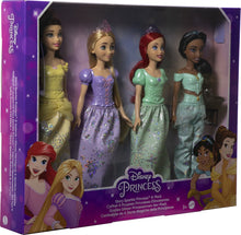 Charger l&#39;image dans la galerie, Mattel Disney  Pack de 4 poupées princesses mode
