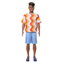 Charger l&#39;image dans la galerie, MATTEL Poupée Ken Fashionista T-Shirt vagues
