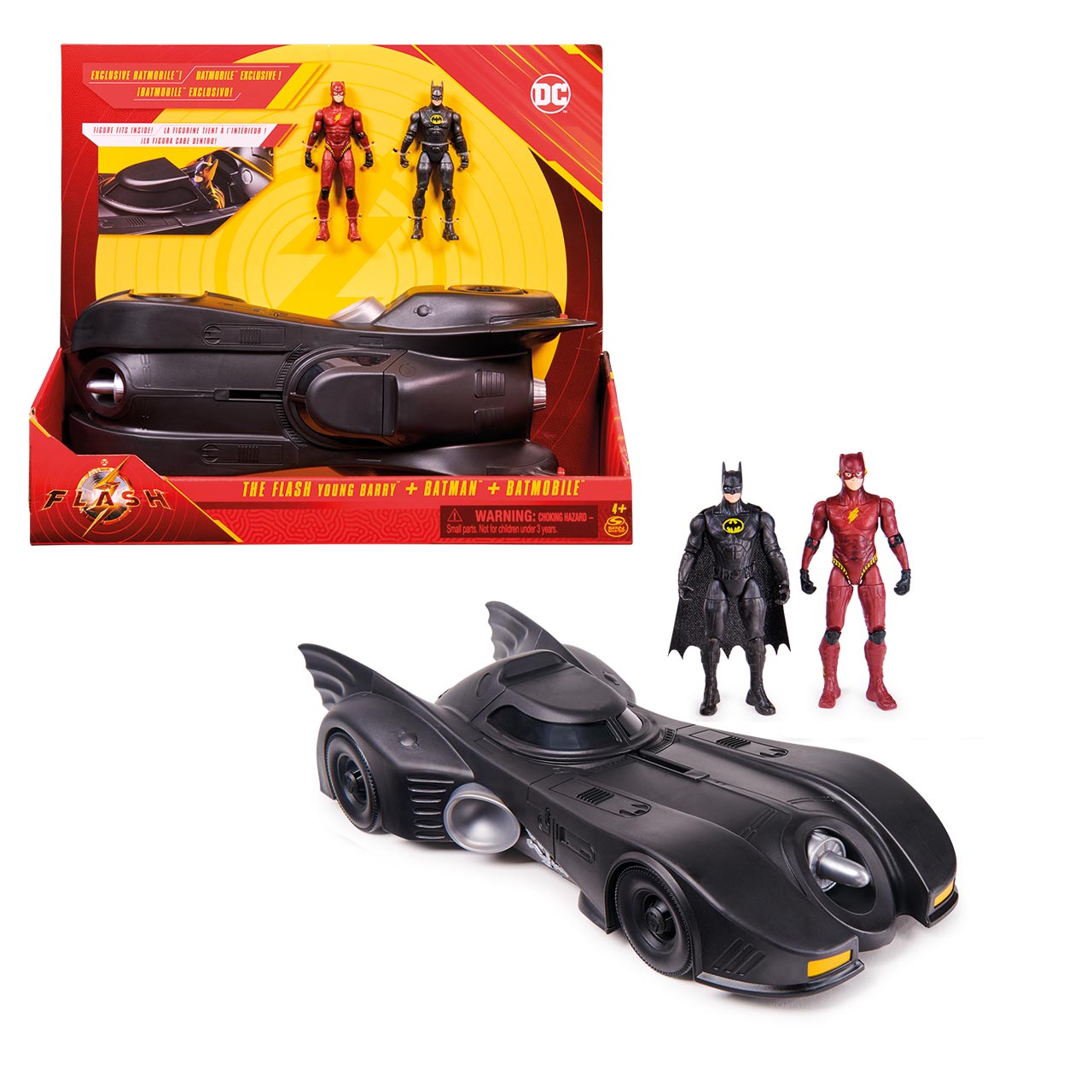 Figurine PVC DC Comics Batman N°3 Avec Batmobile - Neuf